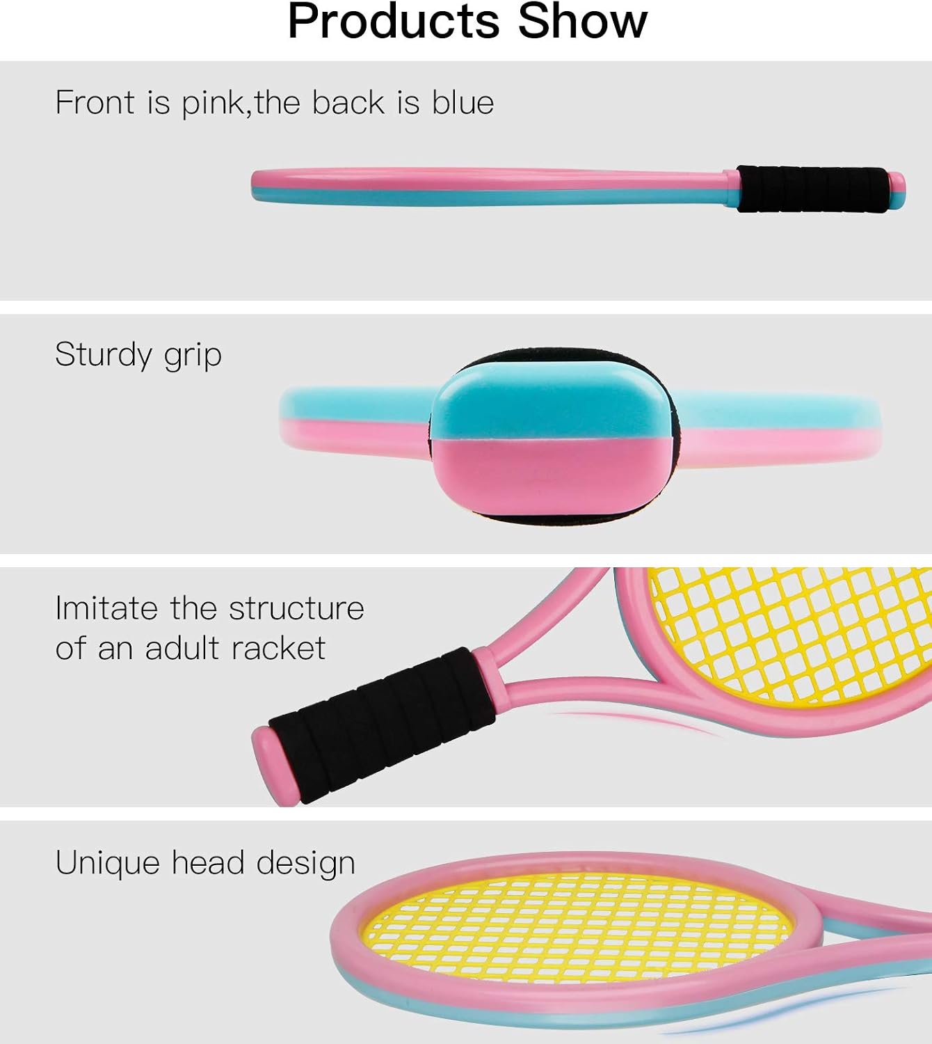 Children's Plastic Tennis Racket - Image 2