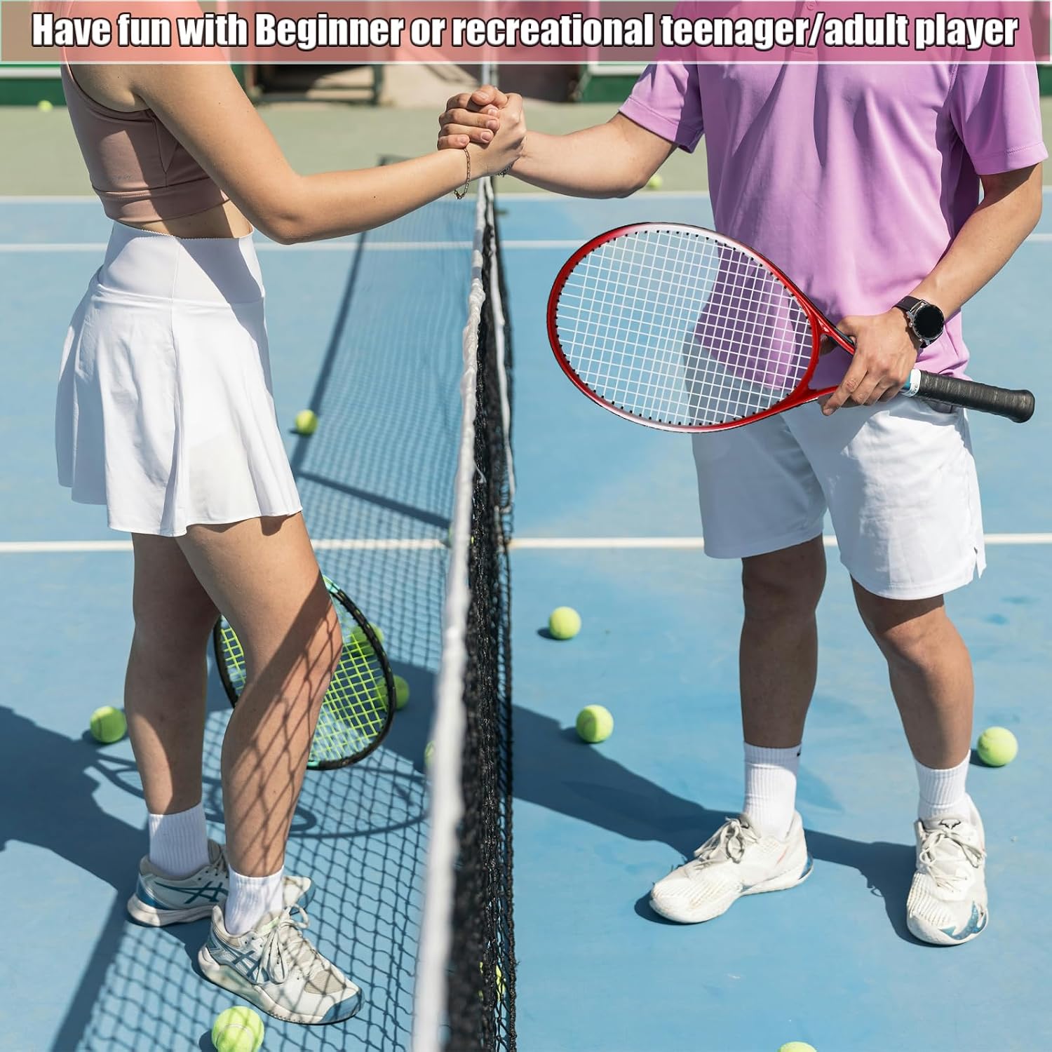 Adult Recreational Tennis Racket Set for Two - Image 2