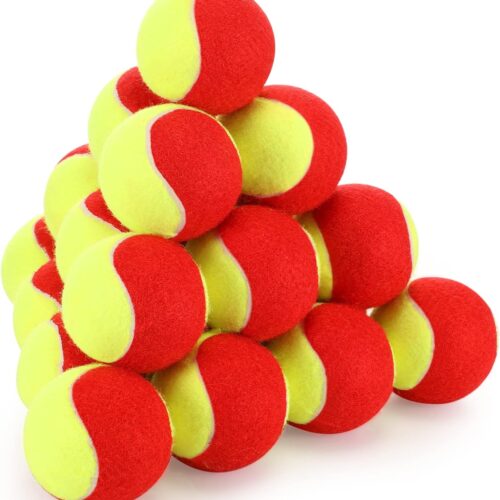 HighVisibility Sturdy Tennis Balls With Breathable Mesh Pouch