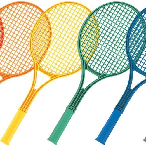 SixColor Tennis Racket Set