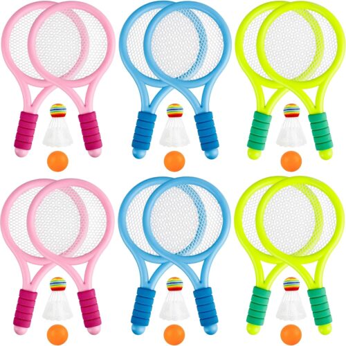 12Piece Children's Plastic Tennis Racket Set