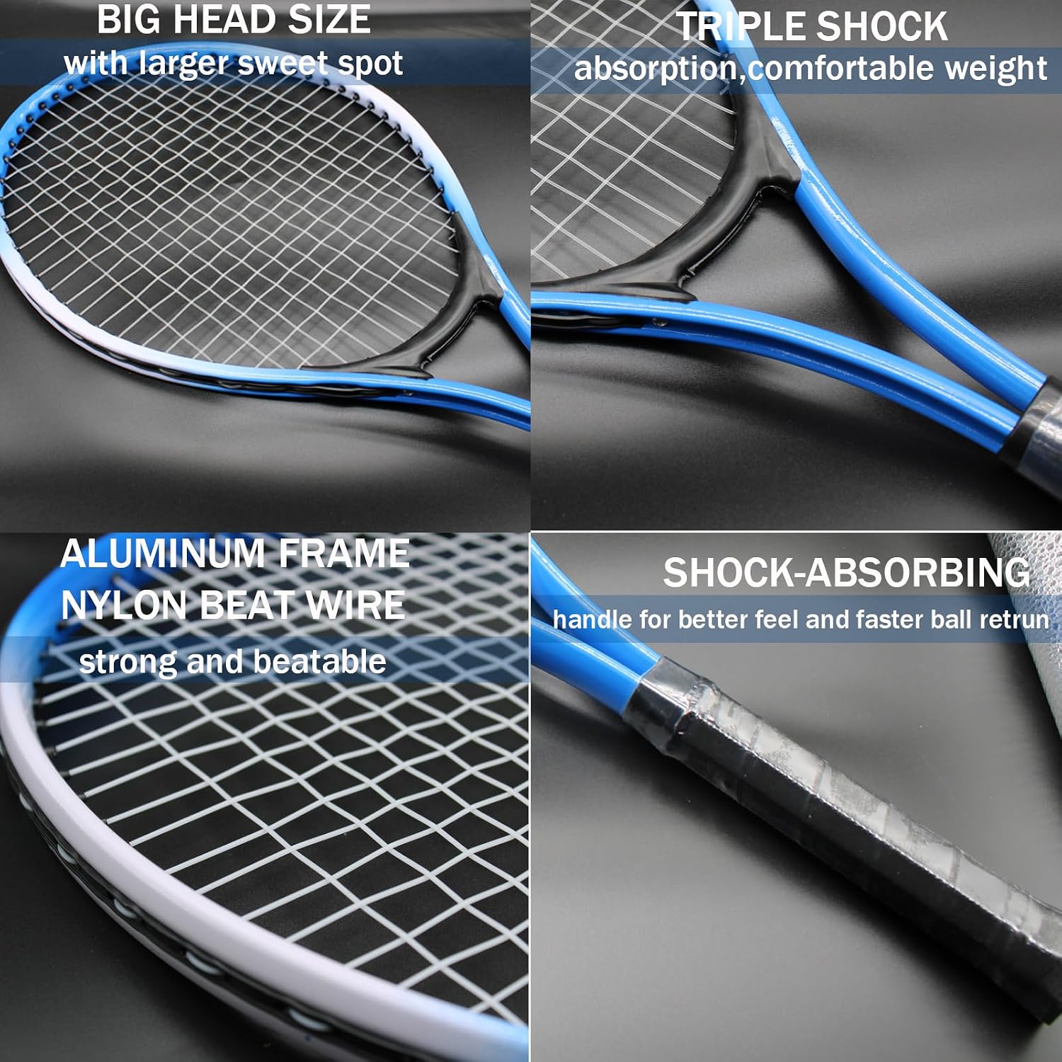 Children's Tennis Racket Set for Two - Image 2